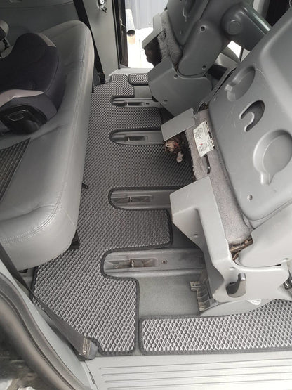 Floor mats (3 rows, EVA, Black) for Chrysler Voyager 2001-2007 - image 4