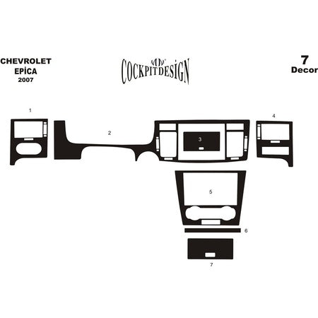 Interior lining (MERIC) for Chevrolet Epica 2006-2014 - image 2