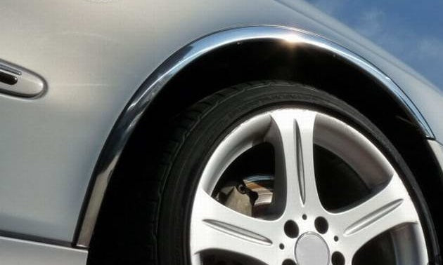 Fender flares (4 pcs, stainless steel) for Subaru Forester 2008-2013 - image 3