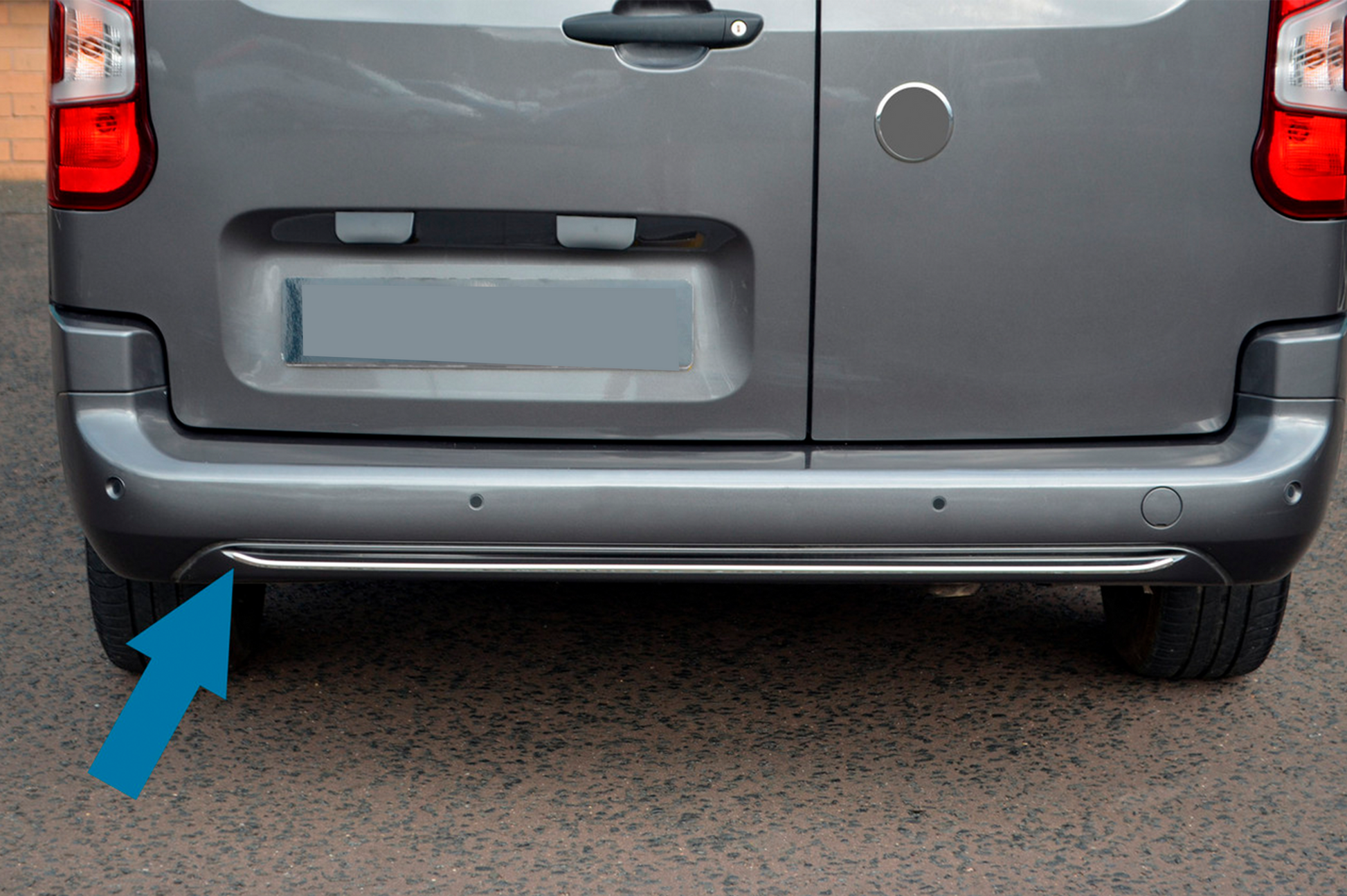 Rear Bumper Trim Omsa Line for Toyota Proace City 2016- - image 1