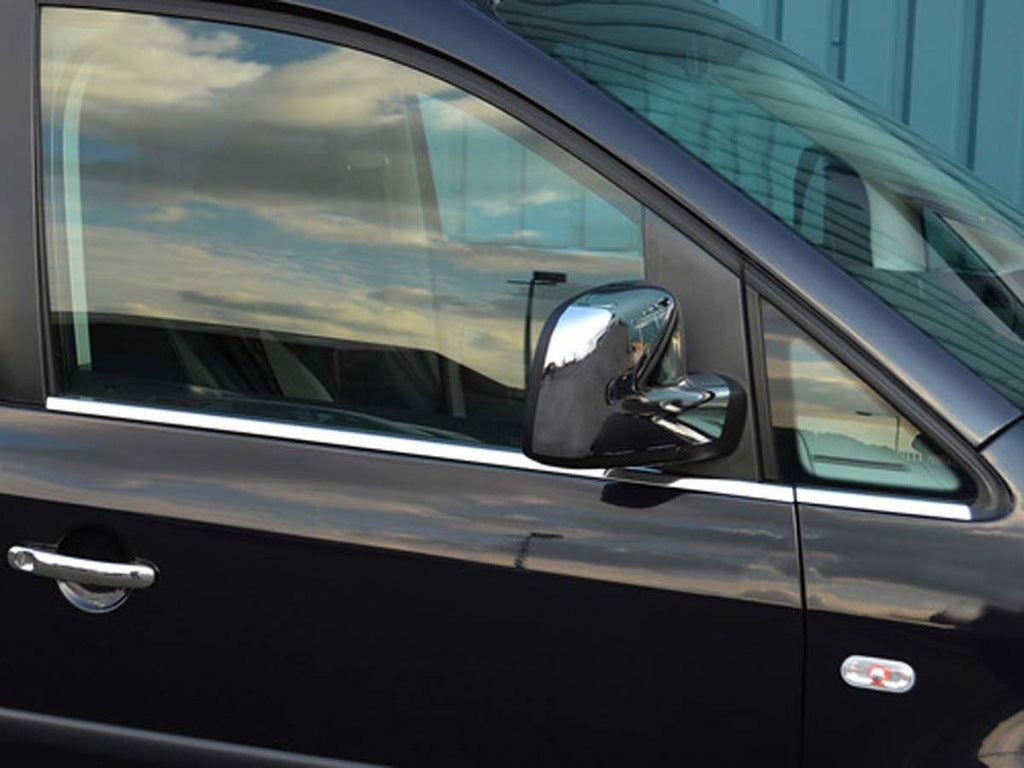 The lower moldings, glass (stainless) for Volkswagen Caddy 2004-2010 - image 1