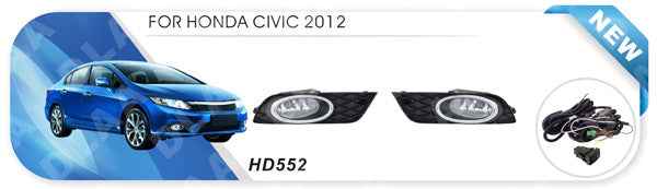 Fog Lights 2011-2013 (Halogen) for Honda Civic Sedan IX 2011-2016 - image 1