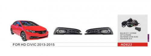 Fog Lights 2013-2015 (Halogen) for Honda Civic Sedan IX 2011-2016 - image 1