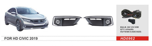 Fog Lights 2019-2021 (Halogen) for Honda Civic Sedan X 2016-2021 - image 1