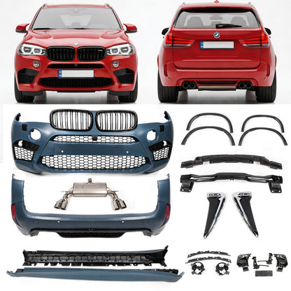 Body kit with exhaust system (X5M) for BMW X5 F15 2013-2018 - image 22