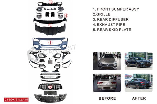 AMG CLA45 Full Body Kit for Mercedes CLA C118 2019- - image 2