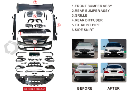 Body Kit Set (AMG) for Mercedes CLA C117 2013-2019 - image 2