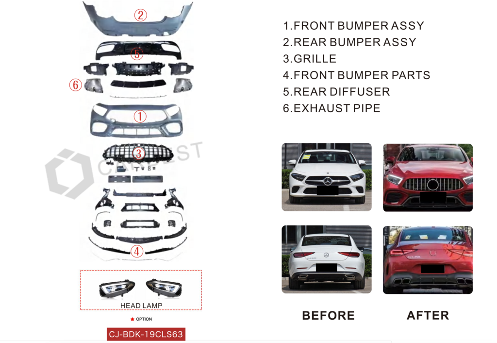 Body Kit AMG GTS63 for Mercedes CLS C257 2018- - image 28