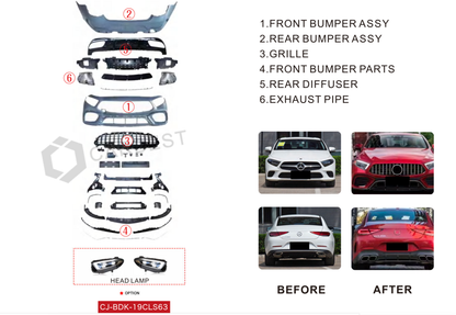 Body Kit AMG GTS63 for Mercedes CLS C257 2018- - image 28