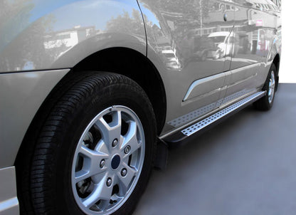 Side Steps DOT-Line (2 pcs, Aluminum) for Ford Connect 2014-2021 - image 1