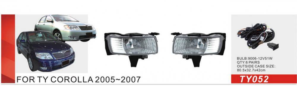 Fog lights 2004-2007 (2 pcs., halogen) for Toyota Corolla 2002-2007 - Reelken Auto