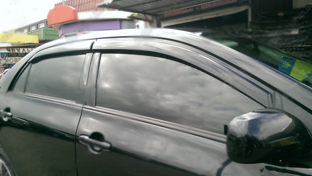 Window Deflectors (4 pcs, HIC) for Toyota Corolla 2007-2013 - image 2