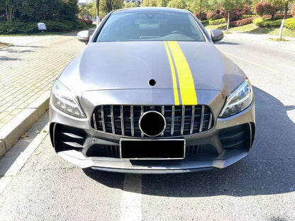 Body kit with diffuser for Coupe (Black Mamba C63GT design) for Mercedes C-сlass W205 2014-2021 - image 3