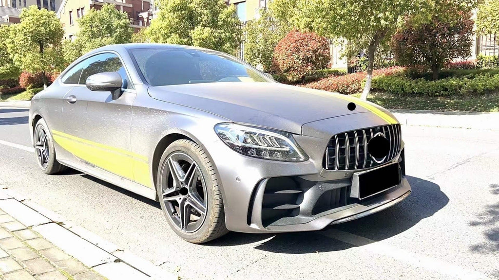 Body kit with diffuser for Coupe (Black Mamba C63GT design) for Mercedes C-сlass W205 2014-2021 - image 2