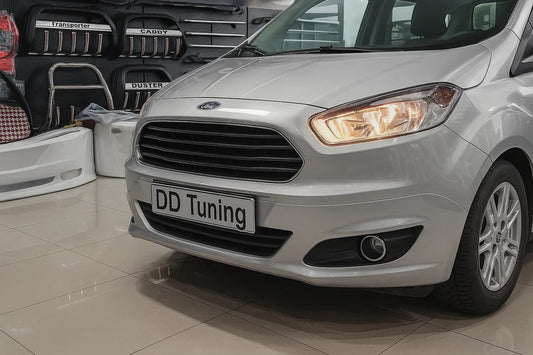 Fog light covers (2014-2018, 2 pcs, stainless steel) for Ford Courier 2014-2023 - image 1