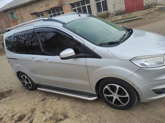 Side Steps Premium (2 pcs, Stainless Steel) for Ford Courier 2014-2023 - image 1