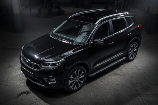 Side Steps Allmond Black (2 pcs, Aluminum) for Chery Tiggo 7 2020- - image 1