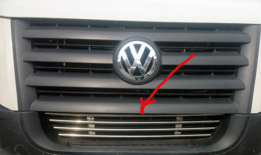 Bumper grill (stainless steel) for Volkswagen Crafter 2006-2016 - Reelken Auto