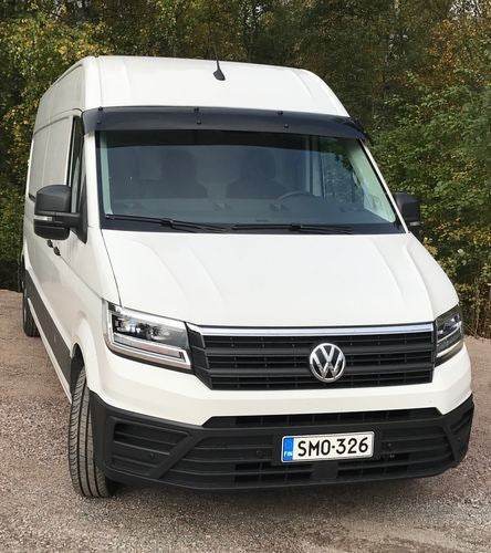 The hood deflector (EuroCap) for Volkswagen Crafter 2016- - Reelken Auto
