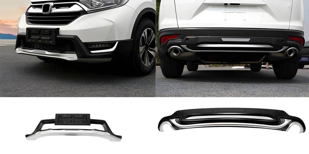 Front and rear skid plates 2016-2019 (2 pcs) for Honda CRV 2017-2022 - Reelken Auto