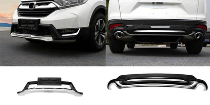 Front and rear skid plates 2016-2019 (2 pcs) for Honda CRV 2017-2022 - Reelken Auto