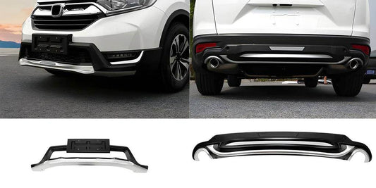 Front and rear skid plates 2016-2019 (2 pcs) for Honda CRV 2017-2022 - Reelken Auto