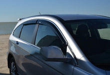 Window deflectors with chrome trim (4 pcs, HIC) for Honda CRV 2007-2011 - image 1