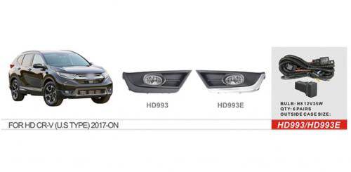 Fog lights 2017-2019 US-type (halogen) for Honda CRV 2017-2022 - Reelken Auto