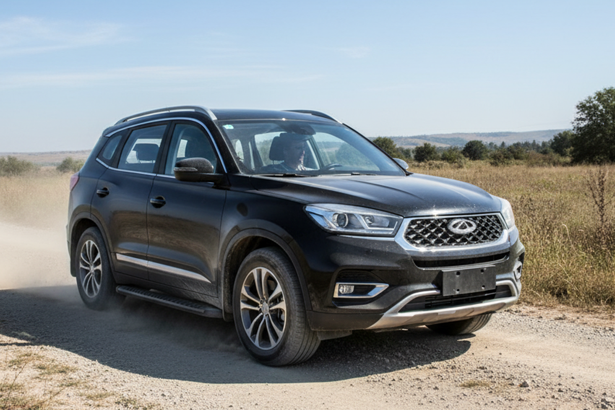 Side Steps Bosphorus Black (2 pcs, Aluminum) for Chery Tiggo 8 2017- - image 1