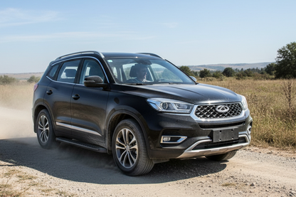 Side Steps Bosphorus Black (2 pcs, Aluminum) for Chery Tiggo 8 2017- - image 1