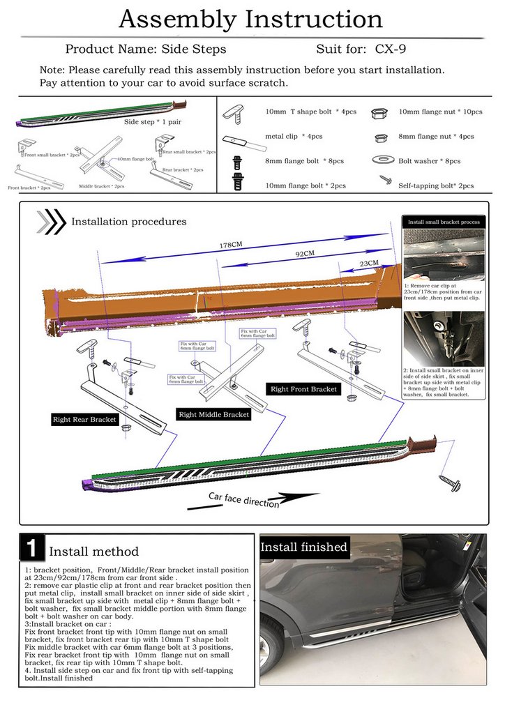 Side Steps Original (2 pcs) for Mazda CX-9 2017- - image 8