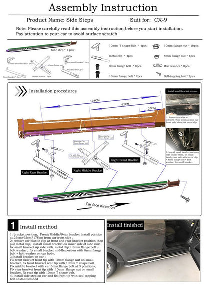 Side Steps Original (2 pcs) for Mazda CX-9 2017- - image 8