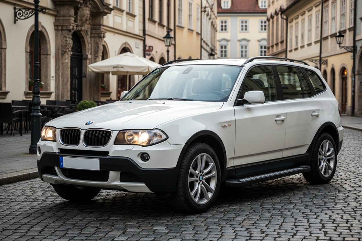 Side Steps Vision New Grey (2 pcs, Aluminum) for BMW X3 E-83 2003-2010 - image 1