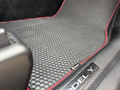 Rubber Floor Mats Carsuit (2020-2024, black) for Tesla Model Y 2020- - image 8