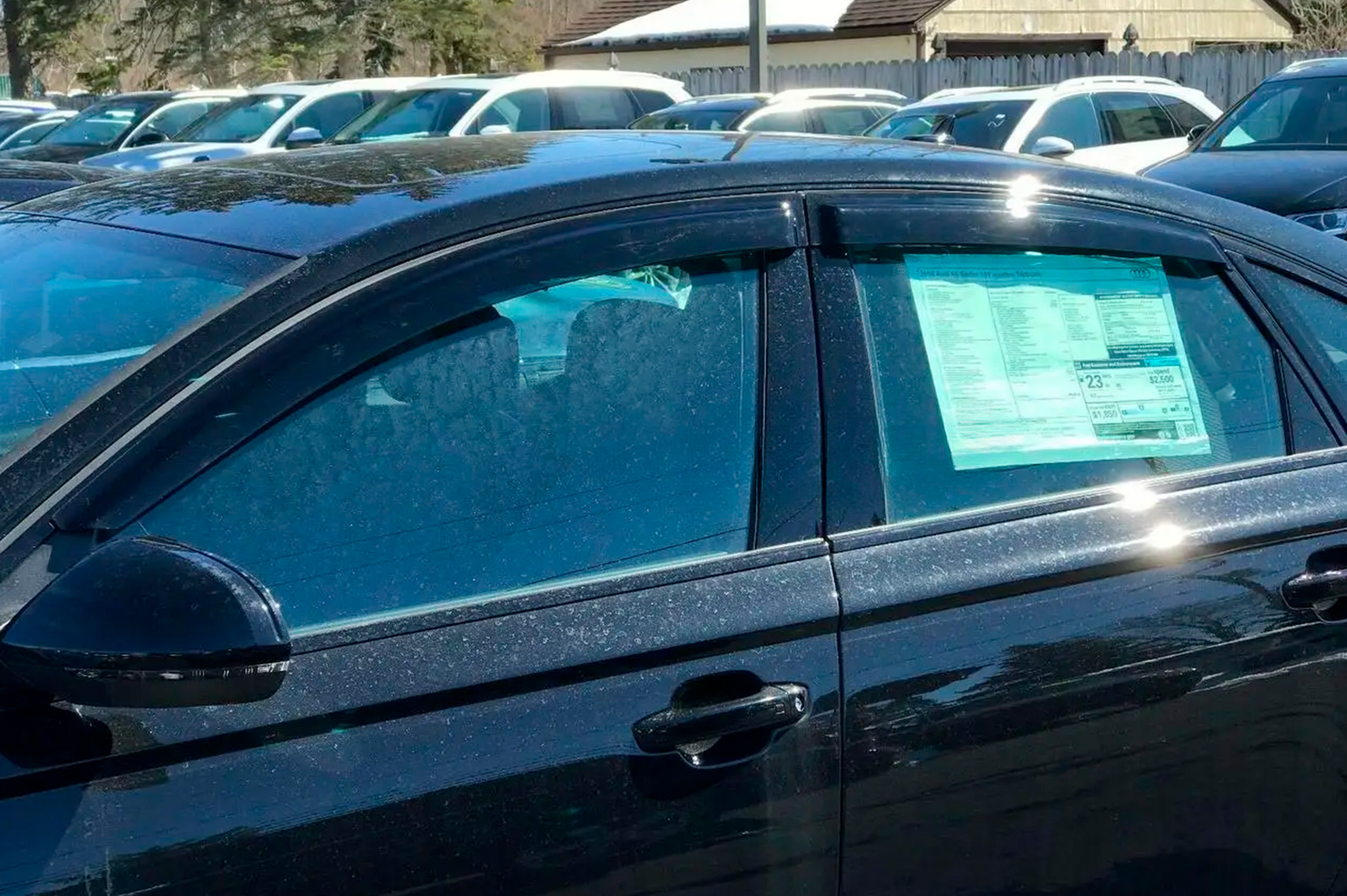 Side window wind deflectors Sedan (4 pcs, HIC) for Audi A6 C7 2011-2017 - image 1