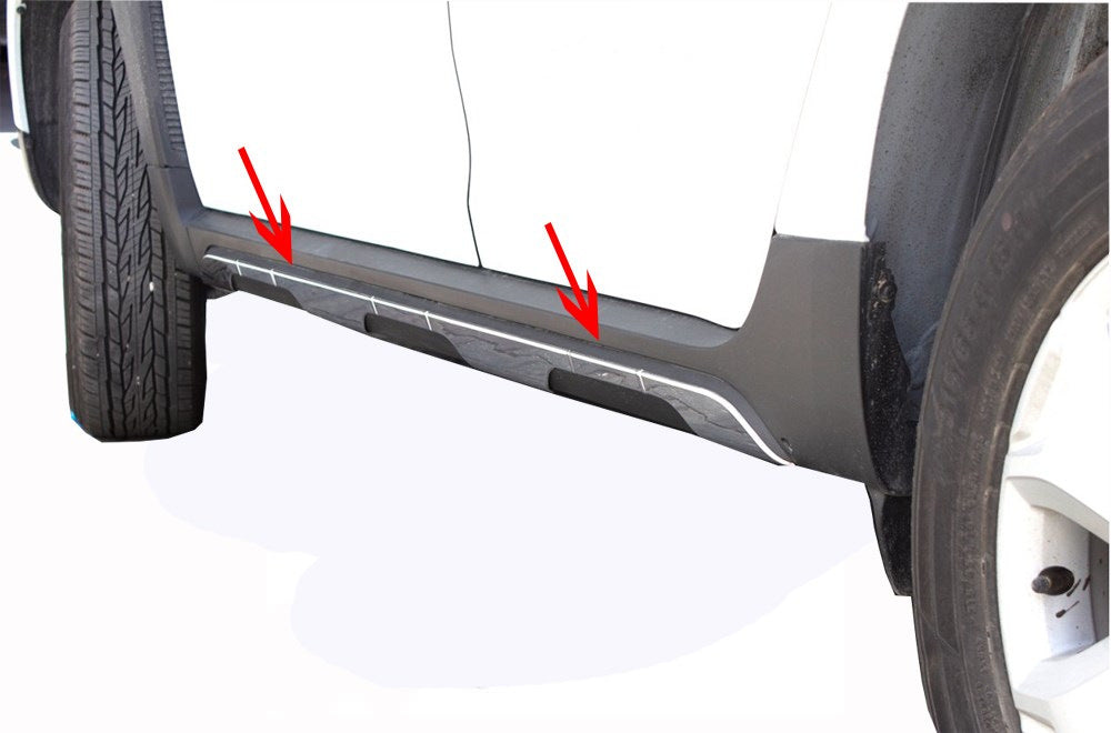 Lining on the door molding (6 pieces, stainless steel) for Dacia Duster 2018-2024 - image 1