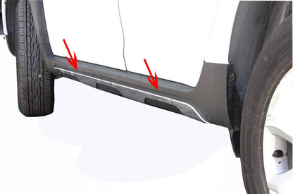 Lining on the door molding (6 pieces, stainless steel) for Dacia Duster 2018-2024 - image 1