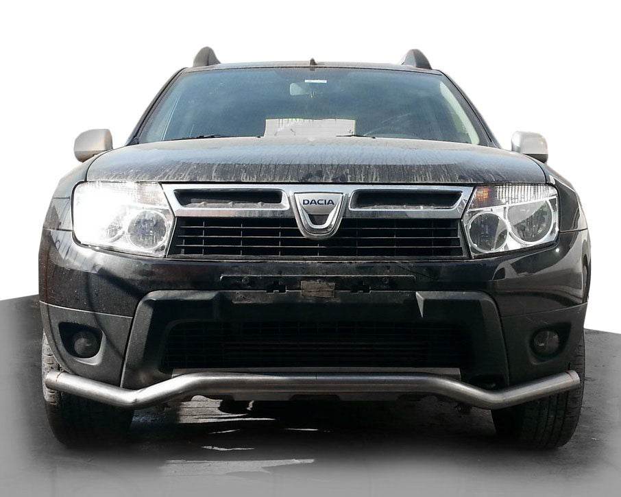 Front protection ST012 (stainless) for Dacia Duster 2008-2018 - Reelken Auto