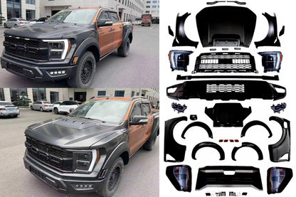 Body Kit Set (F150 Raptor 2023 Design) for Ford Ranger 2011-2022 - image 1