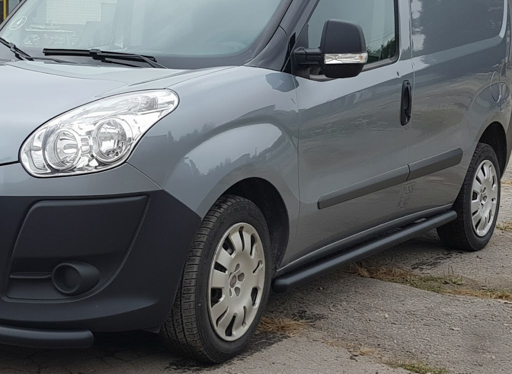 Side Bars Black (2 pcs, Stainless Steel) for Opel Combo 2012-2018 - image 1