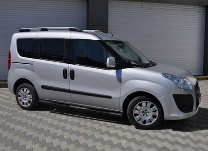 Side Bars Black (2 pcs, Stainless Steel) for Fiat Doblo II 2010-2022 - image 2