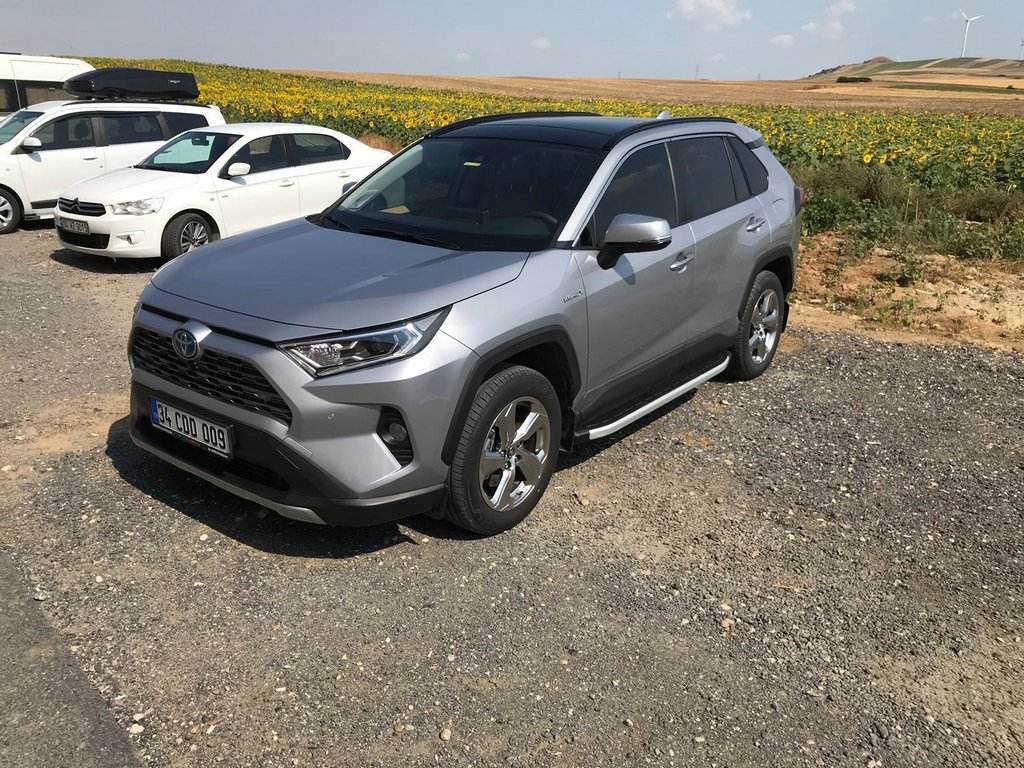Lateral platforms Fullmond (2 pieces, aluminum) for Toyota Rav 4 2019- - Reelken Auto