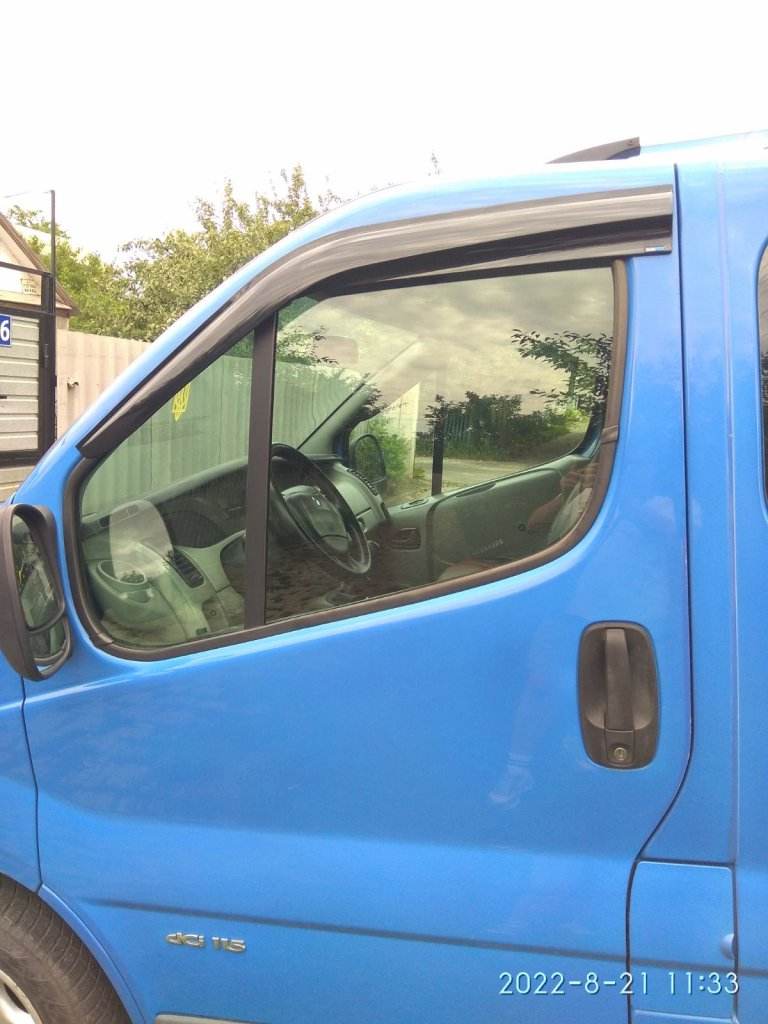 Windbreakers (2 pcs, Sunplex Sport) for Renault Trafic 2001-2015 - Reelken Auto