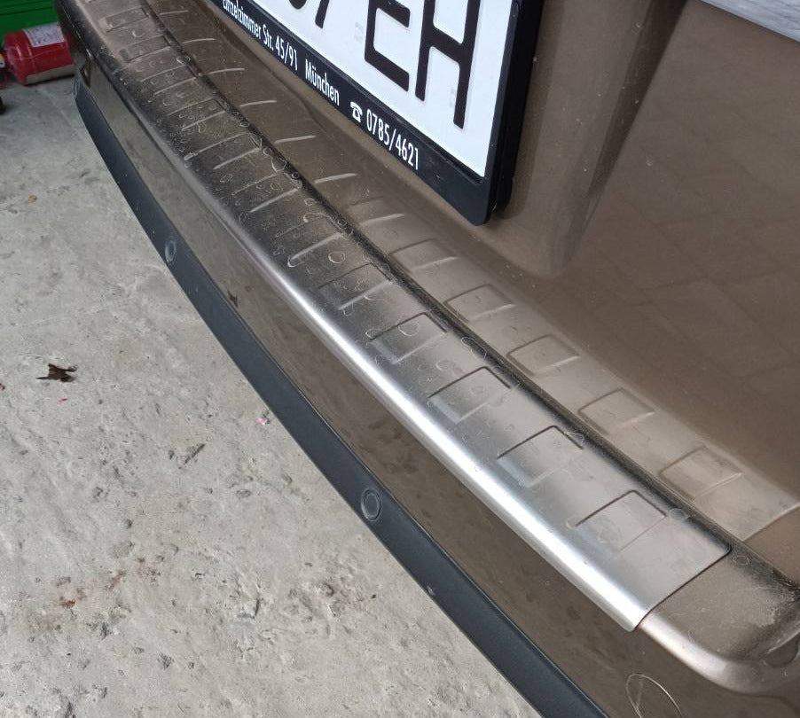 Rear Bumper Protector OmsaLine (Stainless Steel) for Opel Zafira B 2005-2011 - image 1