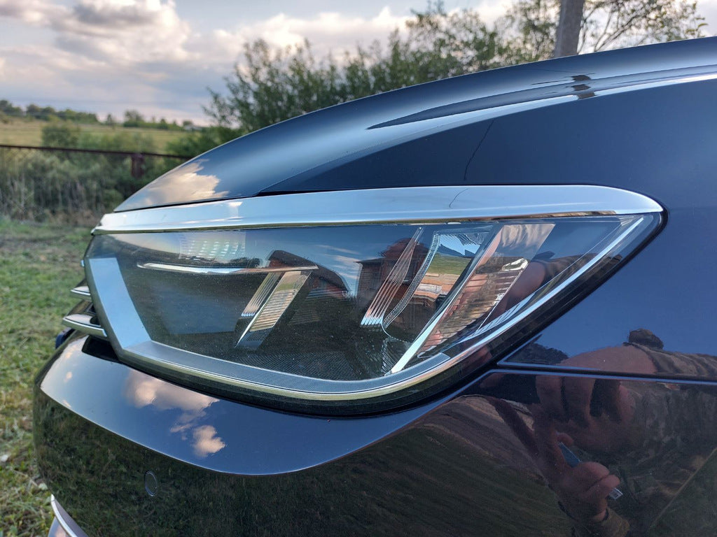 Headlight cover and trim strip (3 pcs, stainless steel) for Volkswagen Passat B8 2015-2023 - image 6