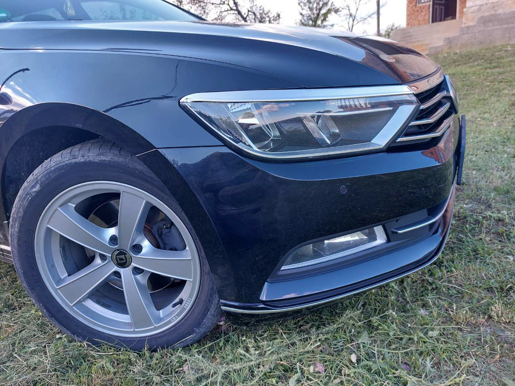 Trim lights and the strip (3 pieces, stainless steel) for Volkswagen Passat B8 2015-2023 - image 7
