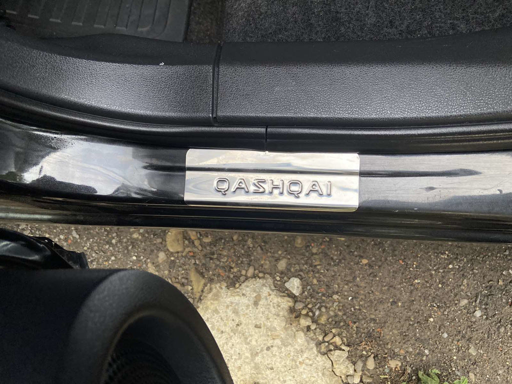 Door Sill Covers (Omsa, 4 pcs, Stainless Steel) for Nissan Qashqai 2007-2010 - image 9