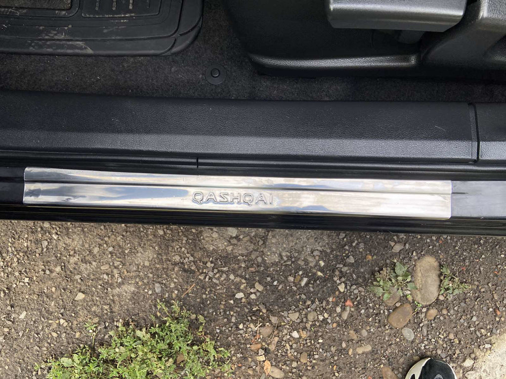 Door Sill Covers (Omsa, 4 pcs, Stainless Steel) for Nissan Qashqai 2007-2010 - image 7