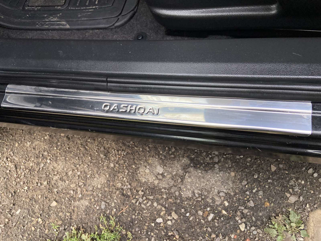 Door Sill Covers (Omsa, 4 pcs, Stainless Steel) for Nissan Qashqai 2007-2010 - image 6