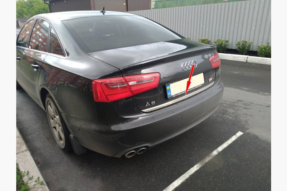 Trunk trim stainless steel for Audi A6 C7 2011-2017 - image 7